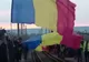 Un drapel tricolor, de 100 metri, a legat cele două maluri ale Prutului la intrarea în Anul Centenar