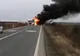 Un TIR a fost cuprins de flăcări în timpul mersului. Panică în rândul şoferilor