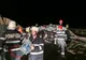 Accident grav în Timiș. Un tir cu apă minerală s-a răsturnat pe șosea