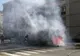 Un autobuz a luat foc în mers și ars în întregime, la Arad