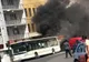 Autobuz în flăcări în centrul orașului. Panică printre călători