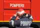 Panică pe A1: un BMW s-a aprins ca o torţă, în mers! - FOTO şi VIDEO