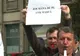Protest în faţa Ministerului Transporturilor: Şi CFR-işti au ieşit în stradă