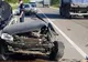 Mașină ruptă în două într-un grav accident. Polițiștii s-au îngrozit când au ajuns la locul faptei