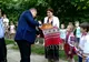 Primarul de la Tecuci, întâmpinat cu pâine şi sare la inaugurarea... unei scări de incendiu