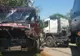 Impact violent între două TIR-uri, pe un drum judeţean din Gorj