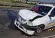 Accident grav pe A1. Circulaţia se desfăşoară doar pe banda de urgenţă