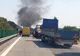 Circulaţie blocată pe Autostrada Soarelui. O mașină a luat foc
