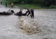 Căruţă luată de viitură, cu tot cu oameni şi cai (VIDEO)