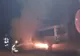 Incendiu violent la Sfântul Gheorghe: un microbuz a fost cuprins de flăcări
