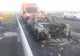 Traficul a fost reluat pe Autostrada Soarelui după ce o mașină a luat foc pe carosabil