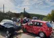Accident grav. Două persoane au fost rănite grav, maşini făcute praf 