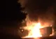 Un TIR încărcat cu ceai a ars ca o torţă pe un drum extrem de circulat