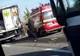 Accident cumplit cu șapte mașini implicate. Două persoane au fost rănite 