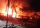 Argeş: O ambulanţă a explodat. Autospeciala a fost distrusă complet