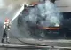 Un TIR a luat foc în mijlocul drumului! Traficul a fost blocat 