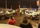 Accident înfiorător, în Capitală: 3 polițiști și un jandarm, spulberați de o mașină