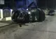 Accident în Dâmboviţa: Un șofer băut a scăpat cu viață după ce s-a răsturnat cu mașina