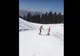 Senzații tari, pe schiuri! Cum au apărut pe pârtia din Poiana Brașov doi bărbați? VIDEO