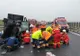 Accident violent pe autostradă în apropiere de Timișoara (FOTO GALERIE)
