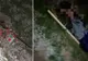 Imagini ireale în Dâmbovița. Un om, cu o cruce în spate, pe marginea drumului. Ce urmează