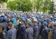 Sute de angajaţi au protestat în faţa fabricii de vagoane marfă, nemulţumiţi de salarii