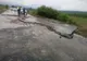 Drum județean blocat de ape, lângă Oravița. Imagini cumplite