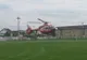 Heliportul din Târgu Jiu, ocupat de un bâlci. Pacienții sunt preluați cu elicopterul de pe stadion
