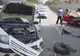 Accident spectaculos, în Timișoara. Mașină răsturnată sub pasaj: o victimă