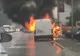 O autoutilitară a luat foc în mers, chiar la intrarea în Mamaia
