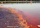 Lacul Sărat a devenit portocaliu, iar nivelul apei este îngrijorător de scăzut