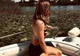 Simona Halep, sexy şi sumar îmbrăcată, într-o barcă