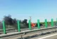 Mașină în flăcări pe Autostrada Soarelui (VIDEO)