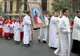 Procesiune pentru Papa Ioan Paul în București. Credincioșii au fost copleșiți de emoții