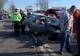 Impact nimicitor între un autoturism şi o dubiţă, în zona Aeroportului Craiova: două victime