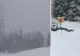 VIDEO Imagini de poveste. Ninsoare la munte în prag de vară  