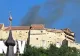 UPDATE Incendiul puternic izbucnit la Cetatea Râșnov a fost stins! Turiștii sunt în siguranță - VIDEO