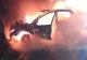Tineri răniți după ce mașina în care se aflau a luat foc