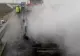 Trafic BLOCAT pe Centura Capitalei: O autoutilitară a luat foc