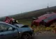 Un microbuz s-a răsturnat, la Timiș! Două persoane au fost rănite - FOTO