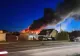 VIDEO Incendiu de proporții într-un supermarket din Arad, zeci de pompieri și voluntari au intervenit