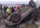 Accident grav, în Vaslui: 3 victime, după ce s-au răsturnat cu mașina