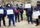 Ceferiștii protestează în fața ministerului Transporturilor. Ce revendicări au