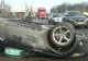 Accident spectaculos pe DN1. O femeie s-a răsturnat cu mașina - trafic îngreunat la intrarea în București