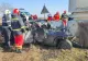 VIDEO + FOTO Accident înfiorător la Slatina, un șofer a murit carbonizat
