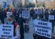 Protest al romilor la Craiova: Oamenii sunt nemulțumiți că nu mai pot vinde în târgul de haine vechi