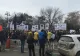 Protest de amploare al angajaților de la metrou în fața Ministerului Transporturilor