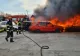 VIDEO | Incendiu de proporții la un garaj al regiei de transport din Craiova. 15 autovehicule au fost distruse