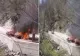 Incendiu în parcarea sitului arheologic Sarmisegetusa Regia, două mașini au ars