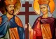 Sărbătoare 21 mai - Cruce cu roșu - Sfinții Mari Împărați Constantin și Elena